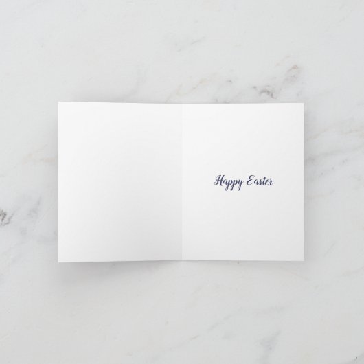 イースター彼は宗教的な聖書の聖句の植物性を復活した シーズンカード (内部)