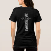 イースター彼は白に起こり得る多くのクロス上昇している トライブレンドTシャツ (裏面)