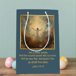 イースター復活宗教 ミディアムペーパーバッグ