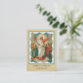 イースター復活祈りの言葉聖カード|セント·ジョン 名刺 (スタンド正面)