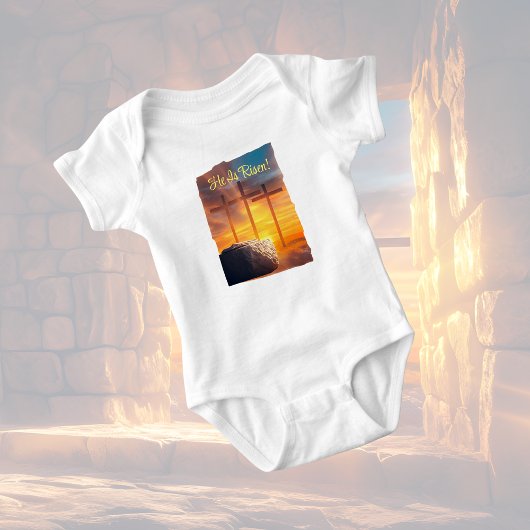 イースター復活祭Tシャツ ベビーボディスーツ