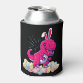 イースター恐竜Tレックス少年ガールズキッズギフト 缶クーラー (缶正面)
