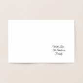 イースター恵みかわいいイースターバニータイポグラフィ 箔カード (内部)