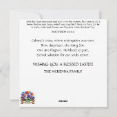 イースター恵みかわいいラムチックス熱い気球 シーズンカード (裏面)