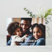 イースター恵みの写真モダン シーズンカード (スタンド正面)