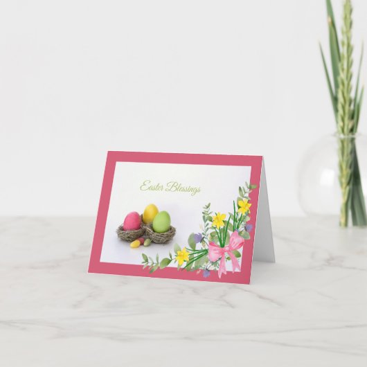 イースター恵みの挨拶カード サンキューカード (正面)