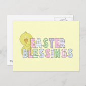 イースター恵みのTシャツおよびギフト シーズンポストカード (正面/裏面)