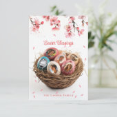 イースター恵みイカットアウト写真ホリデーカード (スタンド正面)