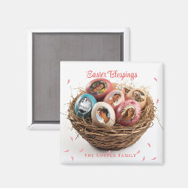イースター恵みイカットアウト写真ホリデーカード マグネット