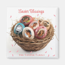イースター恵みイカットアウト写真ホリデーカード