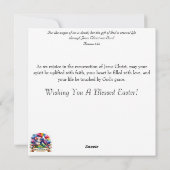 イースター恵みウッドランドウォーターカラーアールヌーボー シーズンカード (裏面)