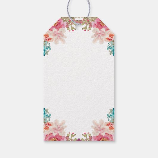 イースター恵みエレガントフローラクロス ギフトタグ (裏面)