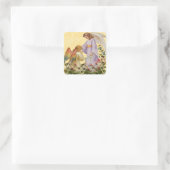 イースター恵みエンジェルスティッカー スクエアシール (バッグ)