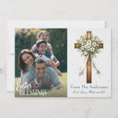 イースター恵みクリスチャンカスタムクロス写真 シーズンカード (正面)
