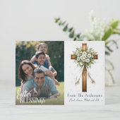 イースター恵みクリスチャンカスタムクロス写真 シーズンカード (スタンド正面)