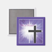 イースター恵みクロススターバストオンパープル、リセンス マグネット (正面/裏面)