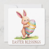 イースター恵みグリーティングカード サンキューカード (正面)