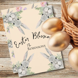 イースター恵みグレイのバニーライトピーチ