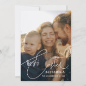 イースター恵みシックなスクリプトフォト シーズンカード (正面)