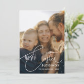 イースター恵みシックなスクリプトフォト シーズンカード (スタンド正面)