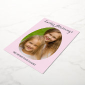 イースター恵みシンプルフォトピエレガントンク 箔シーズンカード (回転した状態)