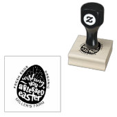 イースター恵みスよくはしゃぐクリプト卵カートンスタンプ ラバースタンプ (押印)