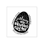 イースター恵みスよくはしゃぐクリプト卵カートンスタンプ ラバースタンプ (インプリント)