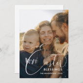 イースター恵みスエレガントクリプト写真 シーズンカード (正面/裏面)