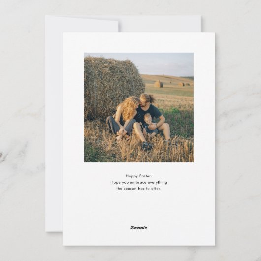 イースター恵みスエレガントクリプト写真 シーズンカード (裏面)