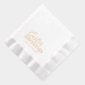 イースター恵みスクリプトタイポグラフィ宗教名 箔ナプキン (右)