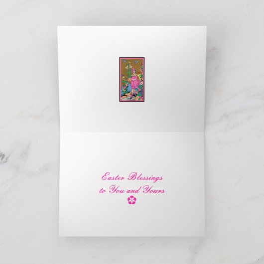 イースター恵みズガールインピンクカード シーズンカード (内部)