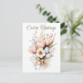 イースター恵みチューリップボケホリディハガキ シーズンポストカード (スタンド正面)