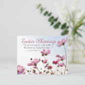 イースター恵みバイブル聖句「花が現れる」 シーズンポストカード (スタンド正面)
