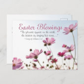 イースター恵みバイブル聖句「花が現れる」 シーズンポストカード (正面/裏面)