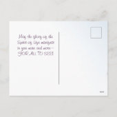 イースター恵みバイブル聖句「花が現れる」 シーズンポストカード (裏面)