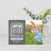 イースター恵みバラバナーチャルクボード |復活祭 シーズンカード (スタンド正面)