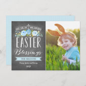 イースター恵みバラバナーチャルクボード |復活祭 シーズンカード (正面/裏面)