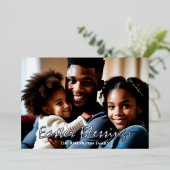 イースター恵みフォトシンプルエレガント 箔シーズンカード (立ち正面)