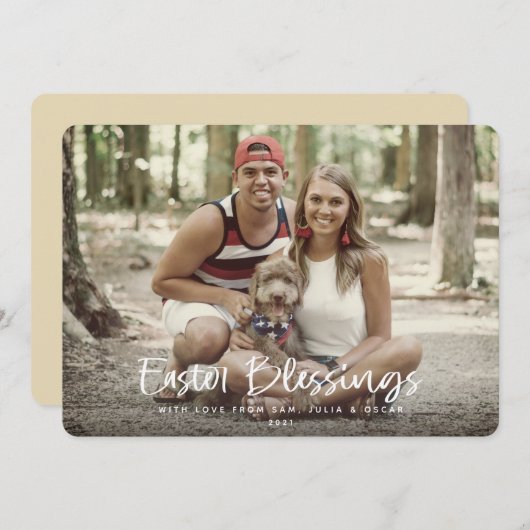 イースター恵みフルフォト シーズンカード (正面/裏面)