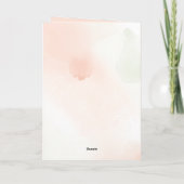 イースター恵みフローラクロスキリスト教イースター カード (裏面)