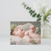 イースター恵みベビーキッズファミリーフォト シーズンポストカード (スタンド正面)