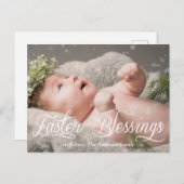 イースター恵みベビーキッズファミリーフォト シーズンポストカード (正面/裏面)