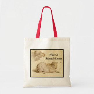イースター恵みホルベインの休息ラムのアートワーク トートバッグ