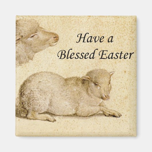 イースター恵みホルベインの休息ラムのアートワーク マグネット (正面)