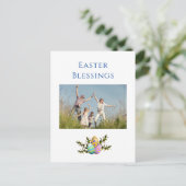 イースター恵みモダンクリスチャン家族 シーズンポストカード (スタンド正面)