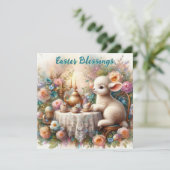 イースター恵みラムパステルガーデンティーパーティー シーズンカード (スタンド正面)