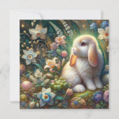 イースター恵みロプエイドバニーオダマキ(植物)花 シーズンカード (正面)