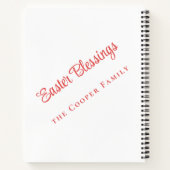 イースター恵み切り取った写真ノート ノートブック (裏面)