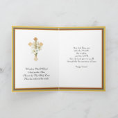 イースター恵み復活イエス祈りの言葉ホリデー シーズンカード (内部)