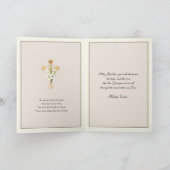 イースター恵み復活イエス祈りの言葉ホリデー シーズンカード (内部)